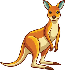 Wall Mural - kangaroo vector illustration, Print