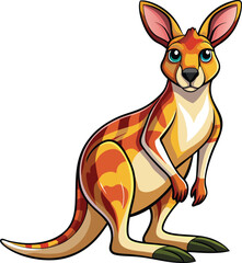 Wall Mural - kangaroo vector illustration, Print