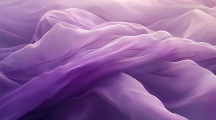 Poster - Floating lilac fabric