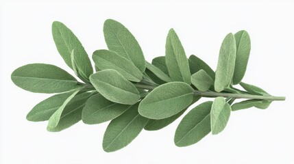 Wall Mural - Sage clipart, element, 3D illustration, realistic, isolated on white background