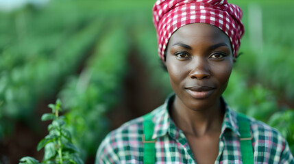 Wall Mural - Woman Working The Field