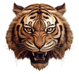 Sticker - PNG Tiger wildlife animal mammal.