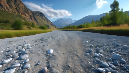 Wall Mural - textured stone gravel backdrop for natural-inspired design