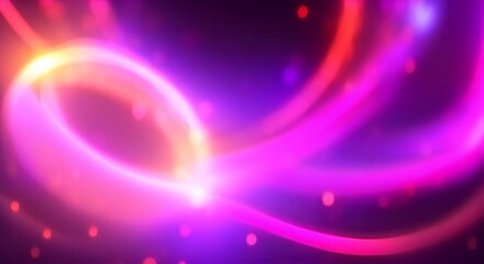 Wall Mural - futuristic light particles moving in circle glittering colorful particles moving in a circular motio