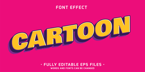 Wall Mural - bold and simple 3d text effect in vibrant color and shear effect