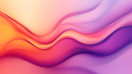 Wall Mural - Abstract wave background in pink, orange, and purple.