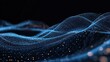 © peerasak - Abstract Blue and Orange Light Waves - Futuristic Technology Background.