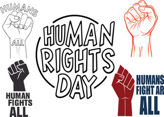 Wall Mural - human rights for all vector illustration 