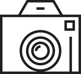 camera icon line illustration