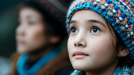 Poster - Young Chinese Model Ethnic Minority Village