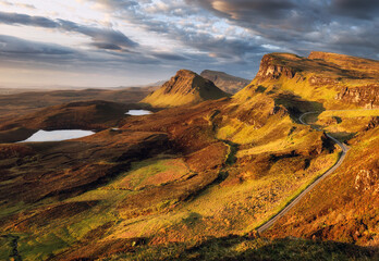 Poster - Mountain landscape in Scotland highlands