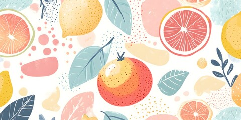 Sticker - Abstract Fruit Pattern