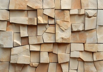 Wall Mural - Beige Stone Wall Texture