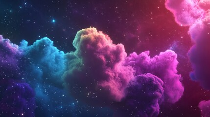 Wall Mural - Cosmic Clouds and Stars