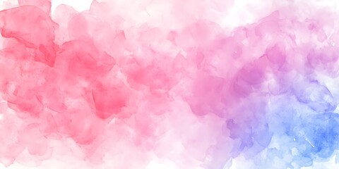 Wall Mural - Abstract Watercolor Background with Pink and Blue Colors