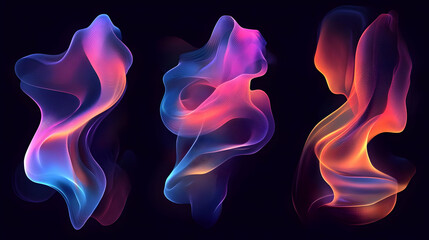 Abstract Colorful Wave Animation Background Loop