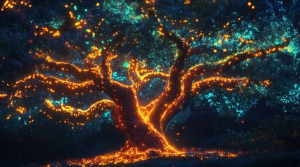 Sticker - Glowing Tree of Life