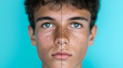 Sticker - Young Man Teenage Boy Dermatology Acne Treatmen