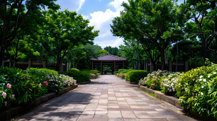 Wall Mural - path in the garden