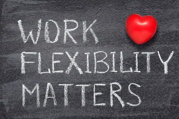 Wall Mural - work flexibility matters heart