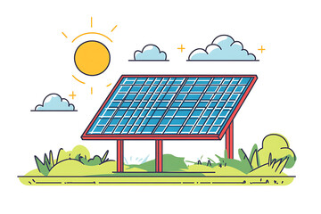 solar panel, ideal for designs focused on renewable energy, sustainability, and eco-friendly technology