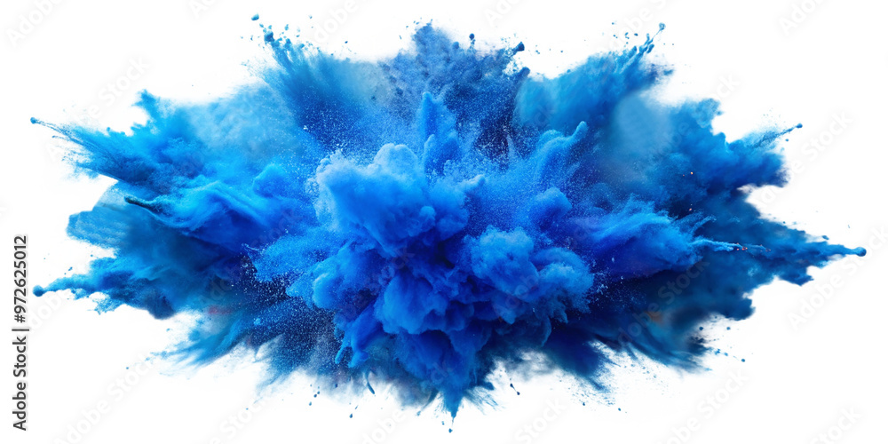 blue color explosion PNG Transparent Stock Photo | Adobe Stock