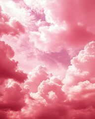 Sticker - pink sky background