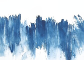 Canvas Print - Background artwork painting in blue watercolor for posters, cards, banners, text, and websites.