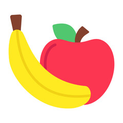 Wall Mural - Premium download icon of fruits plate