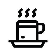 tea mug icon. vector line icon for your website, mobile, presentation, and logo design.