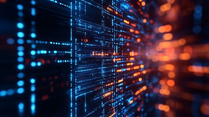 software developer and computer script abstract technological background in programming.