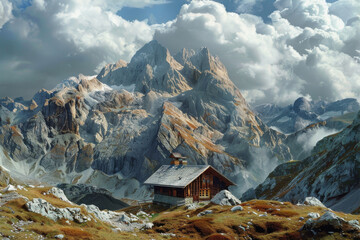 Wall Mural - Mountain Alps