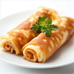 Canvas Print - Pancake Rolled Isolated