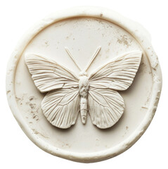 Sticker - PNG Seal Wax Stamp minimal butterfly accessories porcelain accessory.