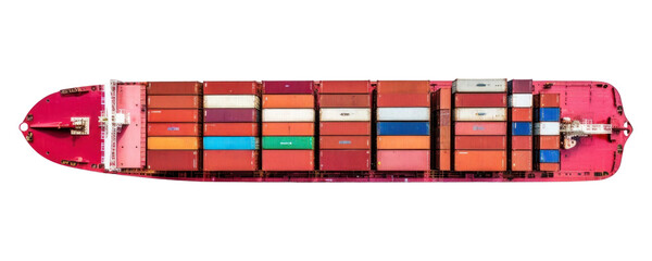 Wall Mural - PNG Container vehicle ship white background.