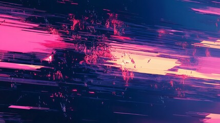 Abstract Glitched Backgrounds Mockup