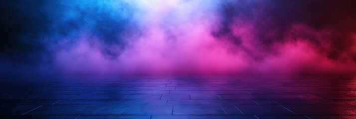 Poster - Colorful Smoke on Dark Background for Creative Projects,Vibrant Light and Smoke Background