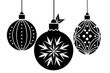 Sticker - holiday ornaments vector illustration