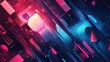 © vadosloginov - Colorful abstract digital design showcasing vibrant geometric shapes and patterns in a futuristic style