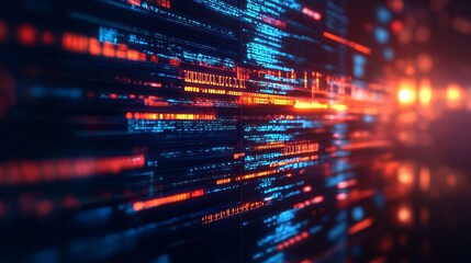 software developer and computer script abstract technological background in programming.