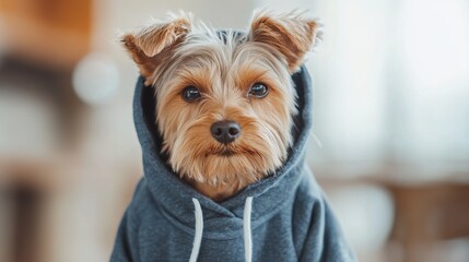 Canvas Print - Small Dog Hoodie Mockup