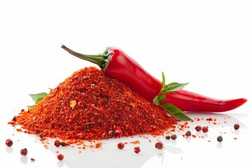 Wall Mural - A fresh Paprika and Paprika Power isolated on white