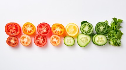 Vibrant Salad Ingredients in Bowls showcasing Fresh and Healthy Diet Variety from Above