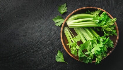 Poster -  celery in a bowl 