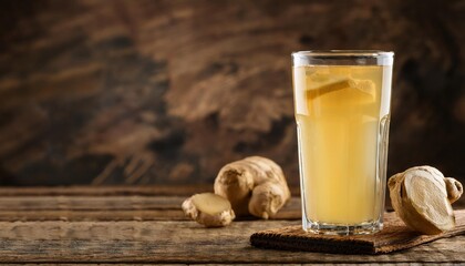 Poster - Fresh ginger ale drink