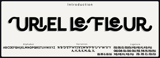 Wall Mural - modern elegant and luxury vector font. typography urban style alphabet fonts for fashion, sport, tec