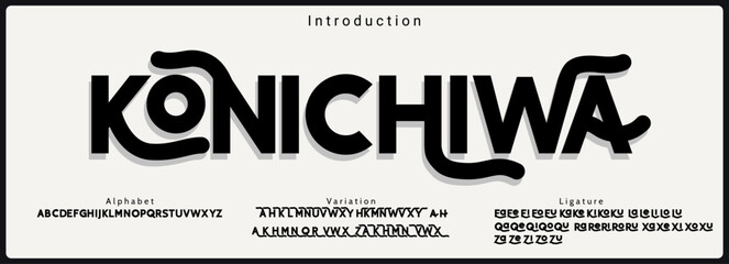 Wall Mural - modern elegant bold vector font. typography urban style alphabet fonts for fashion, sport, technolog
