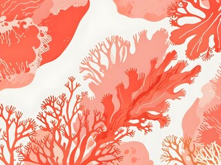 Poster - Coral Reef Abstract