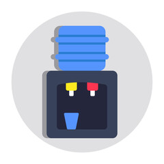 Sticker - Premium design icon of water dispenser 