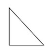 © Mr.Louise - Obtuse scalene triangle in mathematics. Right angle triangle shape in geometry. Scalene triangle.